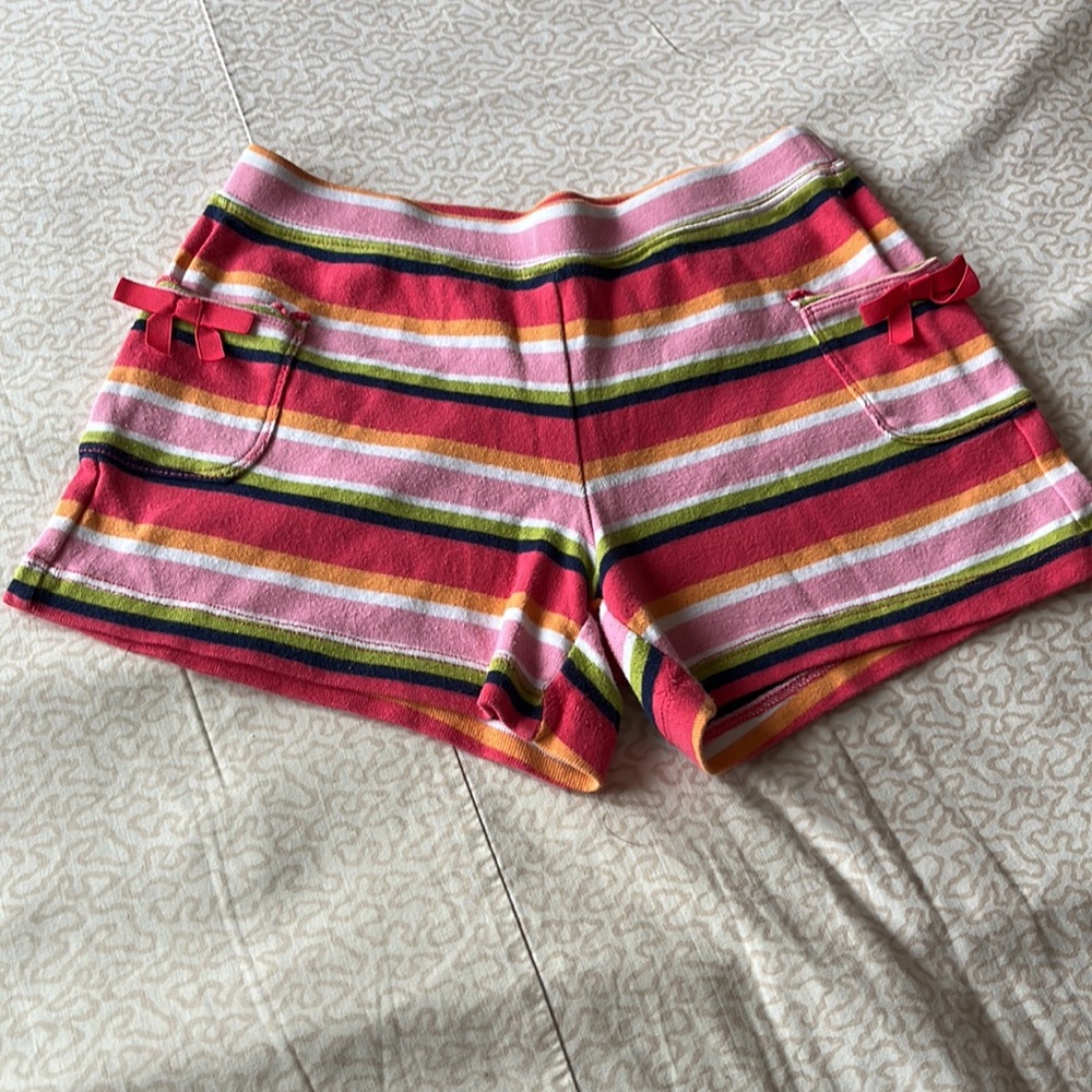 Gymboree girls cotton stripes shorts in size 7